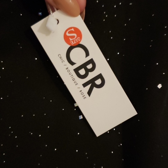 Glittery open back long sleeve dress - Picture 4 of 4